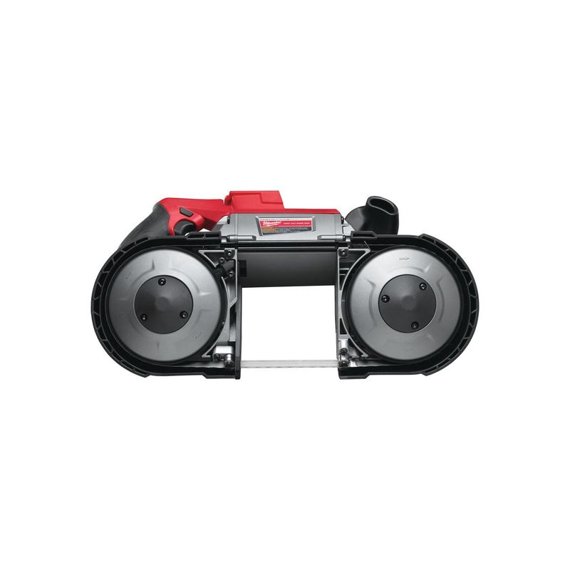M18CBS125-502C Sierra de banda M18 FUEL™, capacidad de corte 125x125mm, velocidad variable 0-116m/min. Se suministra con 2 baterías M18B5 y cargador rápido M12-18FC, en kitbox