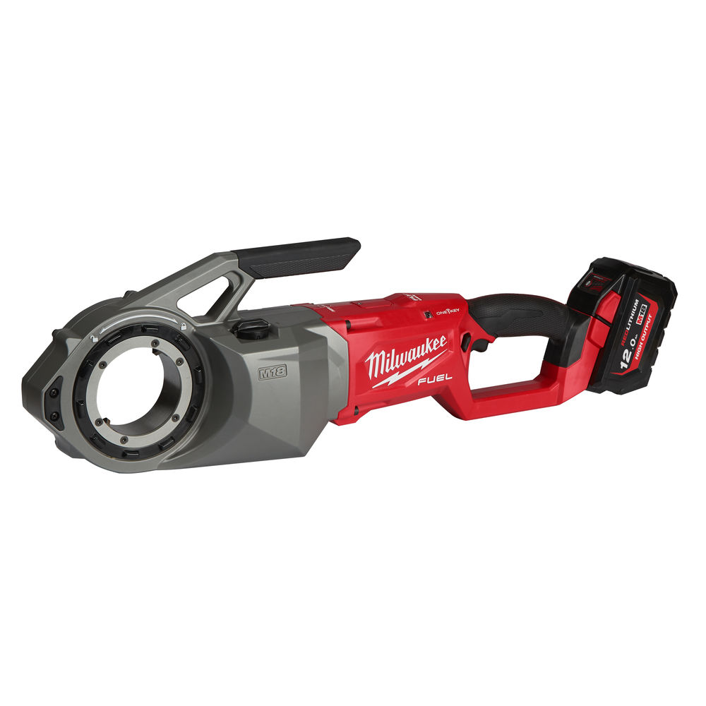 M18FPT2-121C Roscadora M18 FUEL™ ONE-KEY™ FORCE LOGIC™, capacidad tubería 1/8"-2". Incluye brazo soporte. Se suministra con 1 batería HIGH OUTPUT™ M18HB12 y cargador rápido M12-18FC, en kitbox