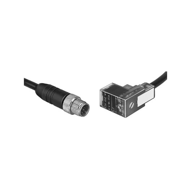 Zóc. con cable KMEB-2-24-M12-0,5-LED