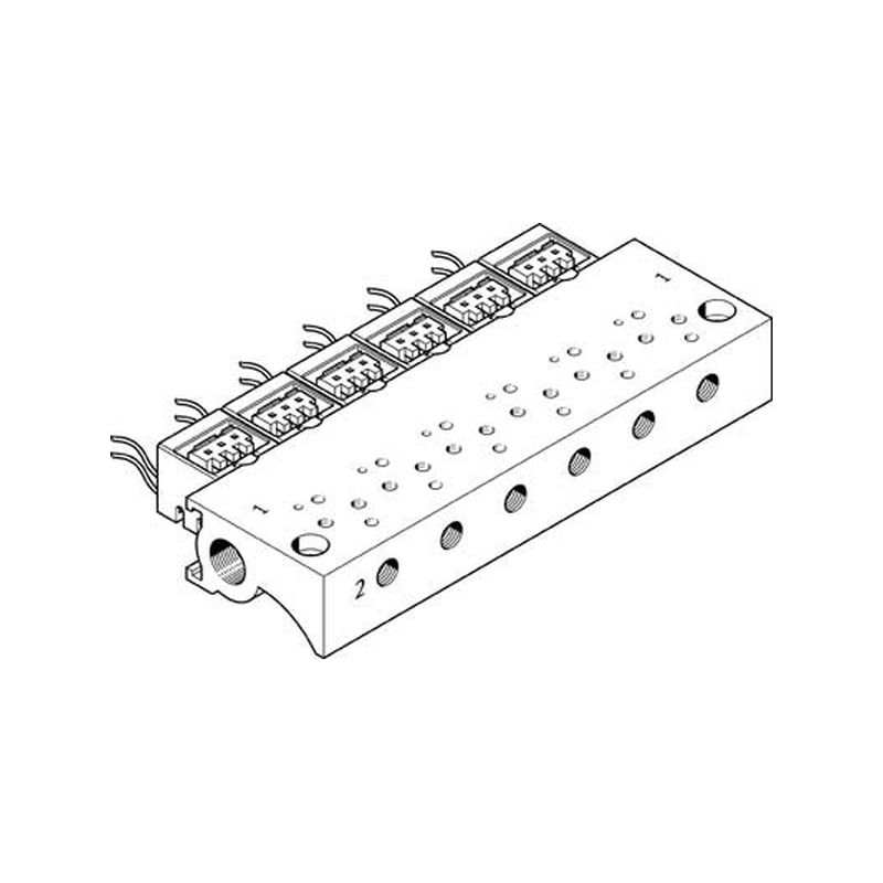 bloque batería MHA1-P10-2-M3-PI