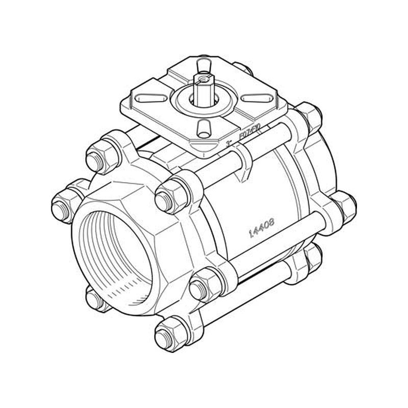 VÁLVULA BOLA VZBA-3"-GG-63-T-22-F071&amp;