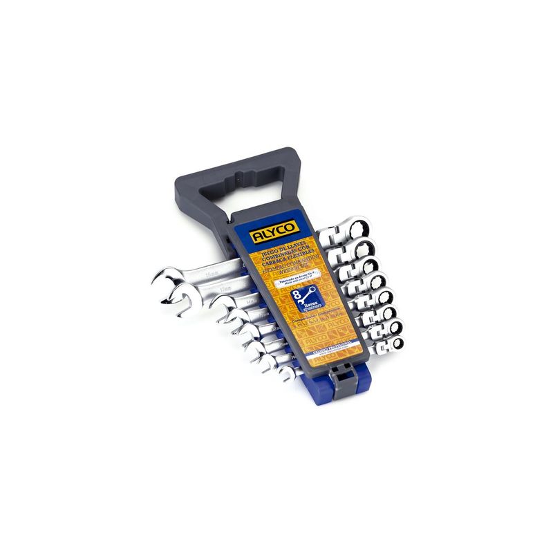 JUEGO 8 LLAVES COMB. CARRACA CAB. FLEX.