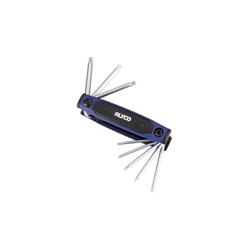 JUEGO 8 LLAVES ACODADAS TORX INV T9-T40