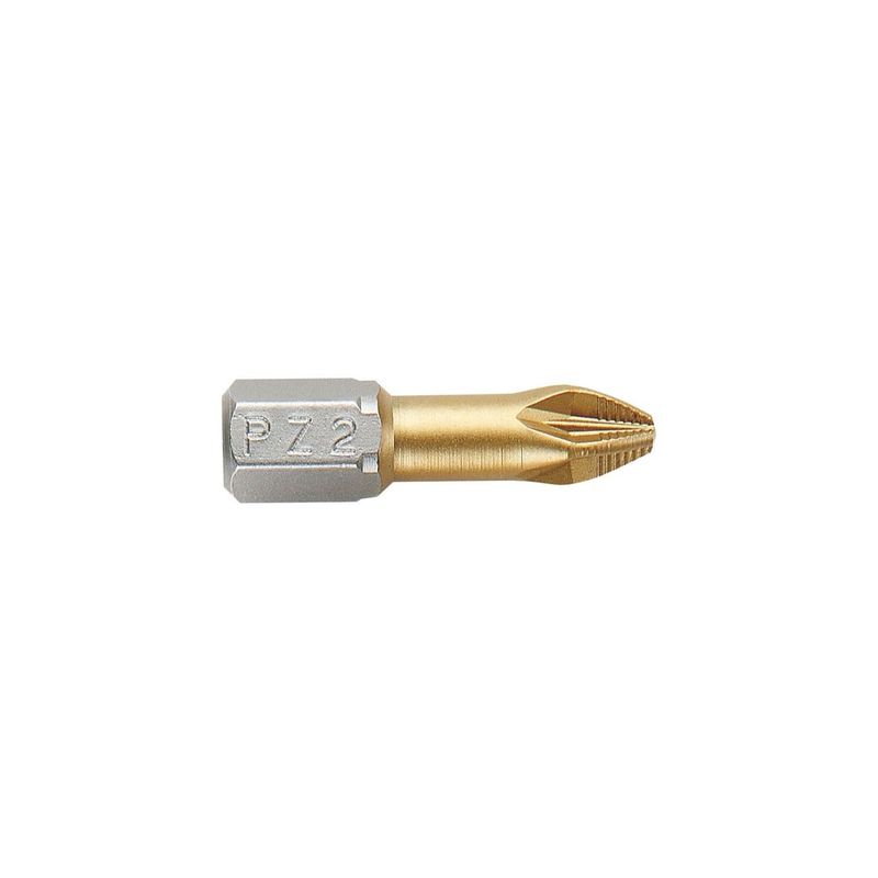PUNTA ATORNILLAR 1/4" TIN PZ1X25 MM