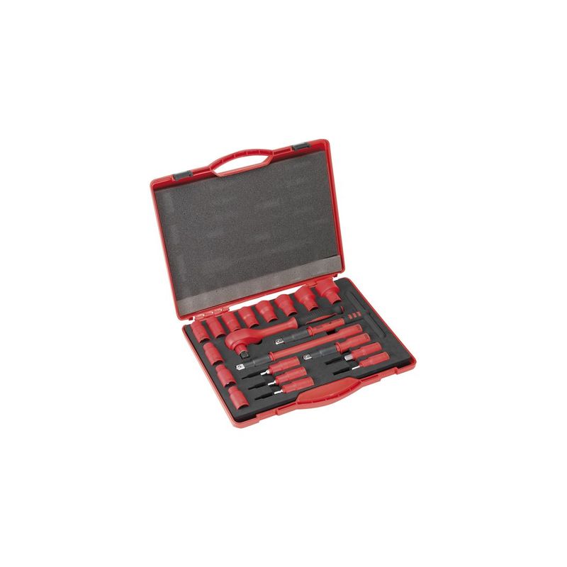JUEGO LLAVE VASO 1/2" 20 PIEZAS AISLADOS
