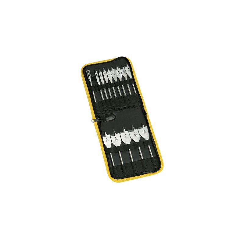 JUEGO 13 BROCAS PLANAS BOLSA NYLON