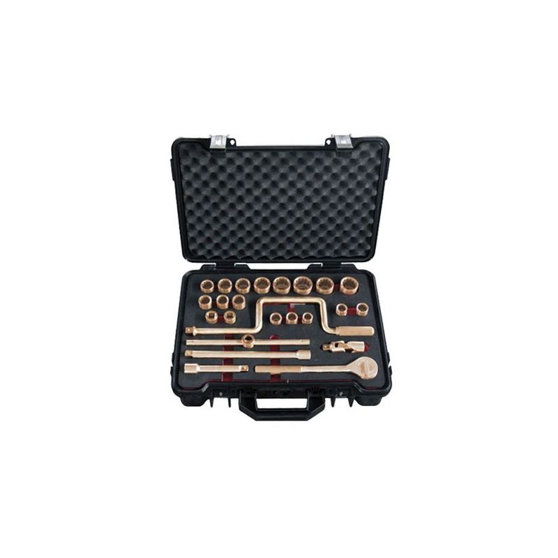 JUEGO LLAVES VASO 1/2" 24 PIEZAS CU-BE