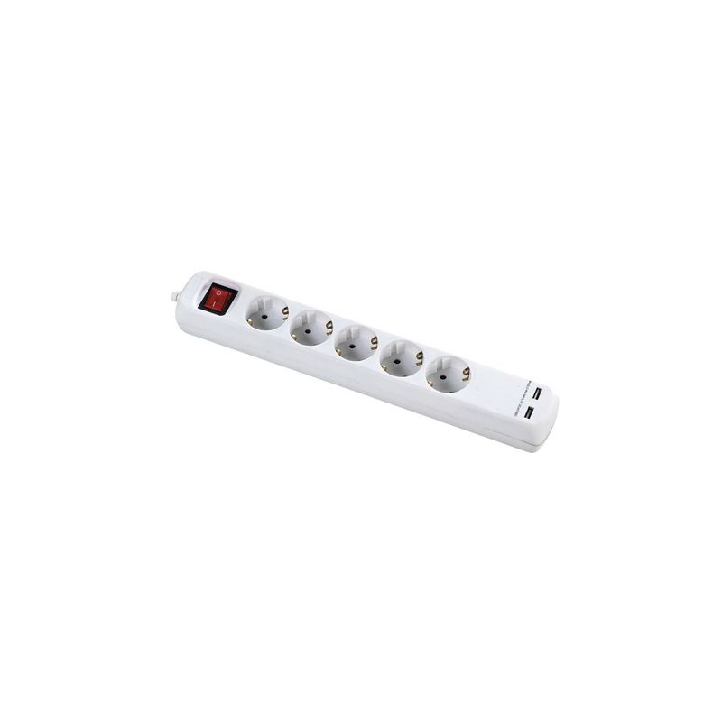 BASE 5 ENCH. C/INTER.+2 USB 1,4M CABLE