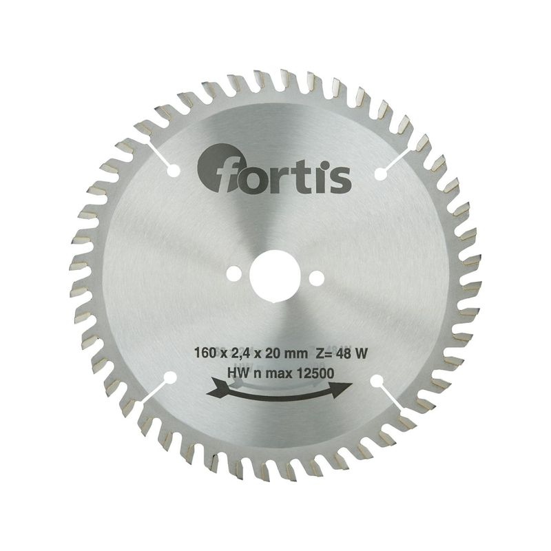 Hoja sier circ MD 160x2,8x20mm Z48W Fortis