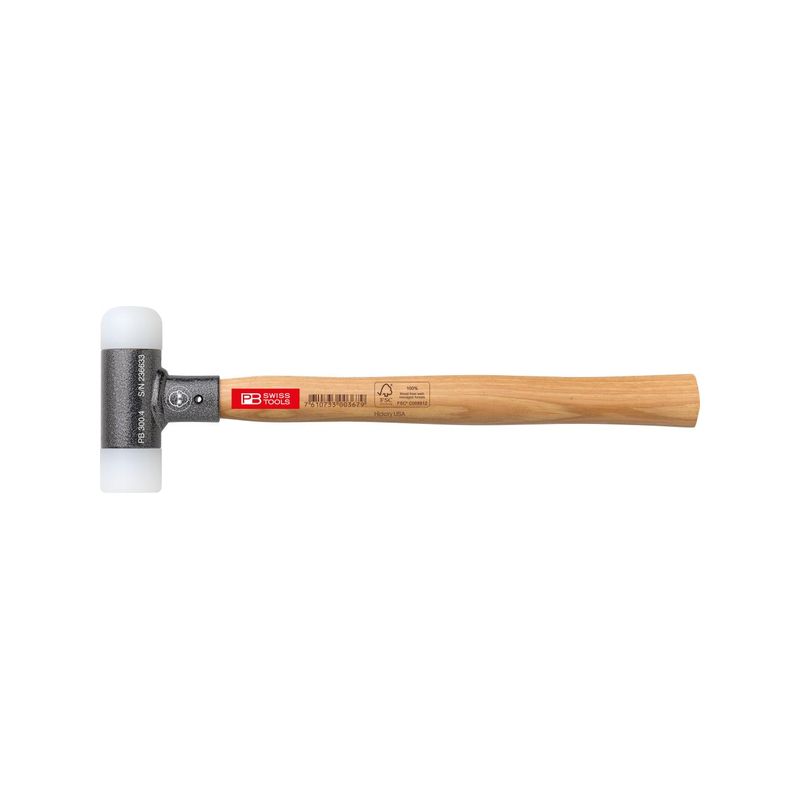 Martillo blando con mango de maderasin contragolpe 40mmPB Swiss Tools