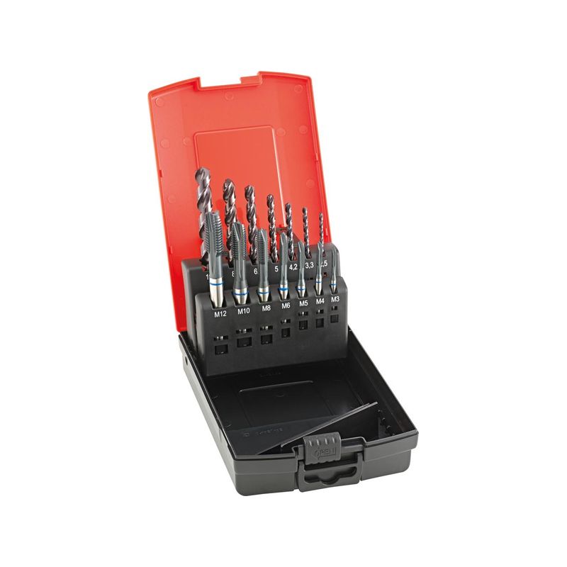 Jg mach rosc maq ag pasanM3-12 tipo INOXincl. brocas sacanuc.FORMAT GT