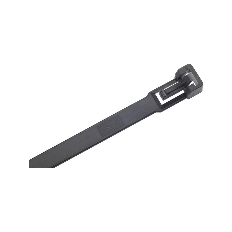 Brida nailon negra 280x7,5mm de 100 u.SapiSelco desmontable