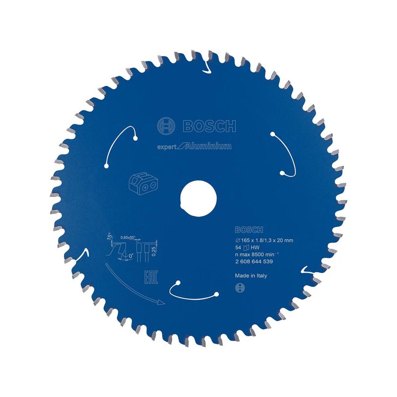 Hoja sierra circular MD 165x1.8/1.3x20 Z54 BoschExpert for Alu
