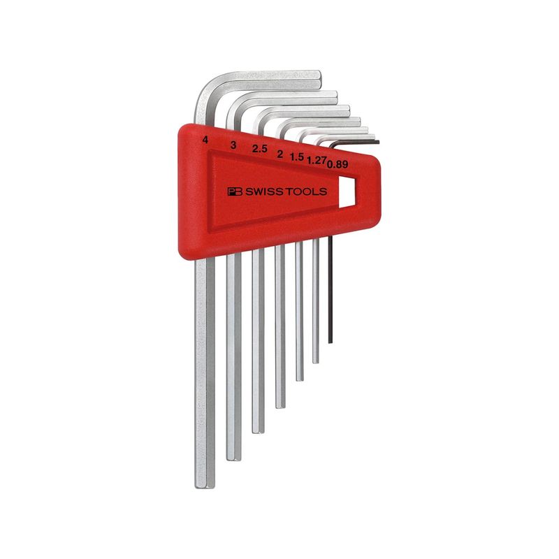 Juego llaves Allen en soporte plástico7 piezas, 0,89-4mmPB Swiss Tools