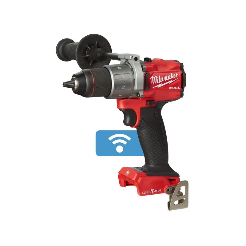 M18ONEDD2-0X Taladro atornillador M18 FUEL™ ONE-KEY™, 2 velocidades, par máximo 135Nm, portabrocas metálico 13mm. Se suministra en versión cero, sin baterías ni cargador, en HD-box
