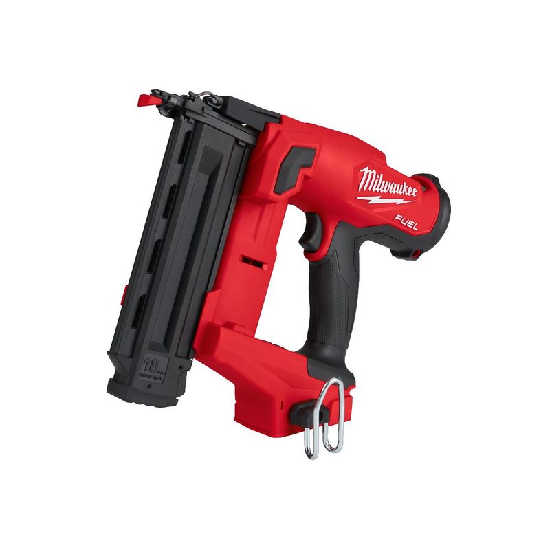M18FN18GS-0X Clavadora de acabados M18 FUEL™, 18GS, diámetro máximo clavo 1,2mm, longitud máxima clavo 16-54mm, ángulo del cargador 0°. Se suministra en versión cero, sin baterías ni cargador, en HD-box