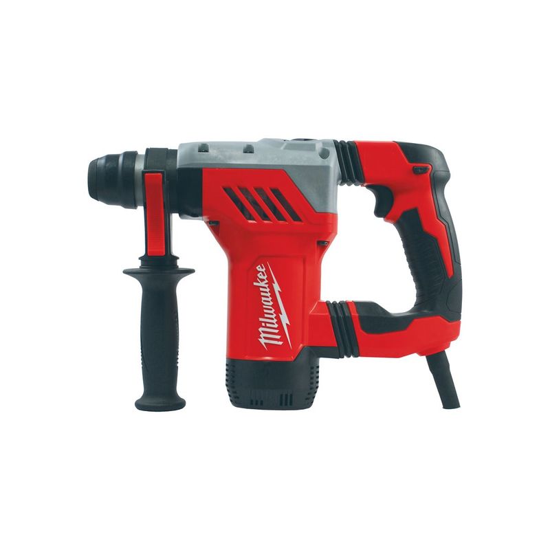 PLH28E Martillo combinado de 800W, diseño en L, 4 modos, capacidad máxima 28mm, AVS, SDS-Plus, 4,1J de energía de impacto, 0-4000bpm, 0-1000rpm. Se suministra en kitbox