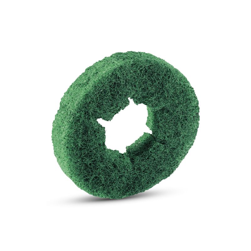 Cepillo cilíndrico de esponja, duro, verde