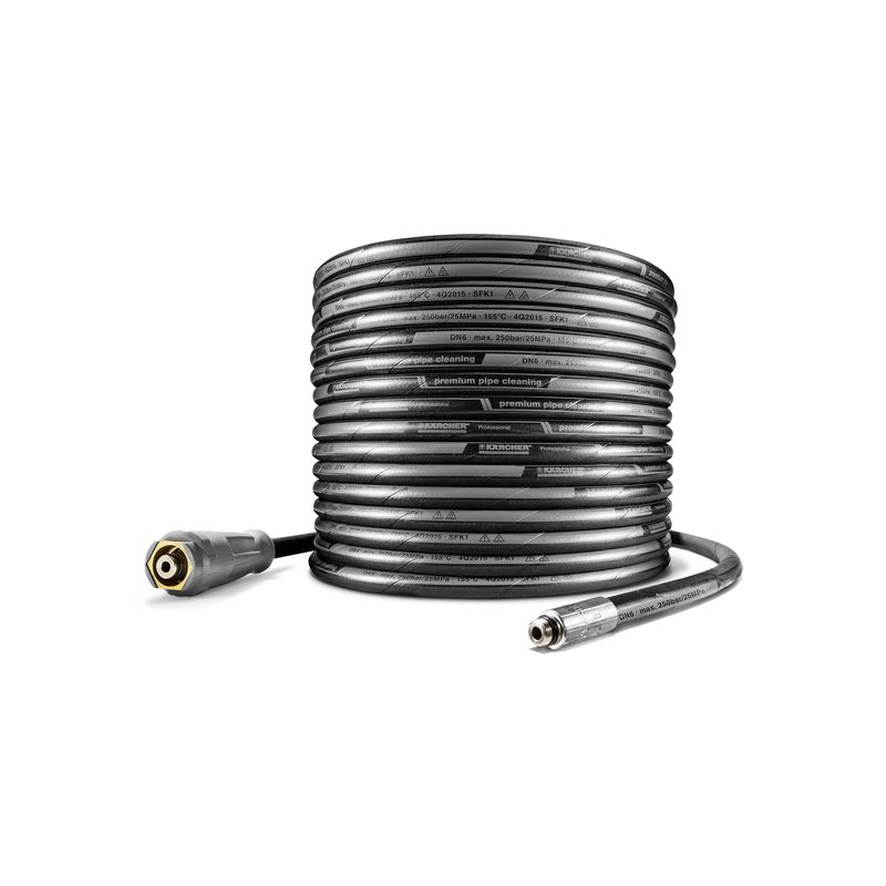 Manguera para limpieza de tuberías, DN 6, 30 m, máx. 250 bar