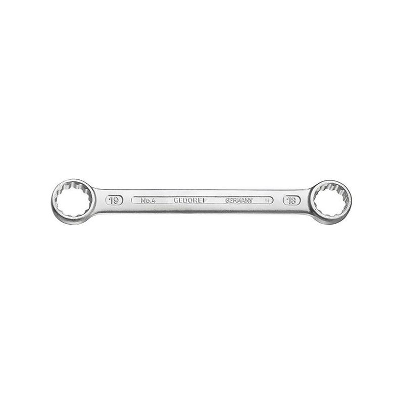 Llave de dos bocas estrella recta 16x17mm