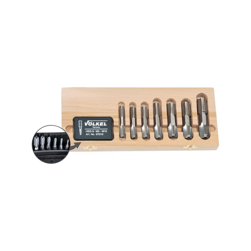 Juego de broca-machos    de roscar G 1/8"-1"Völkel