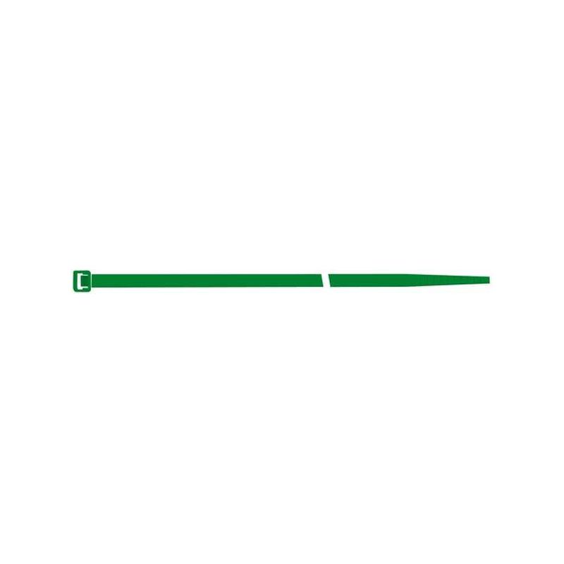 abrazadera para cables    nilón verde UV 4,5x280mm 100uds. Sapi