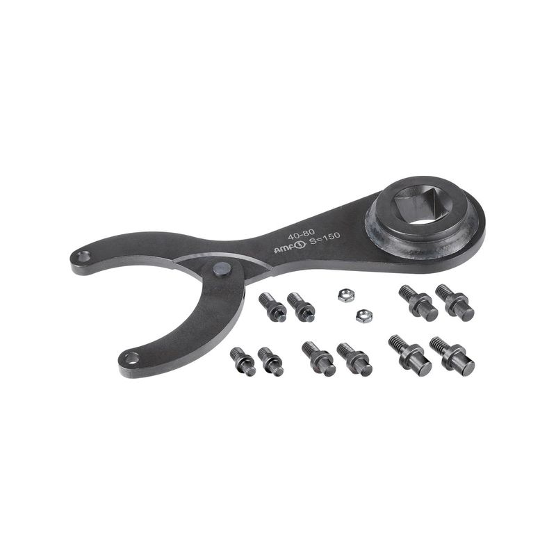 Juego llaves espig.artic.40- 80mmp.llave dinam. AMF