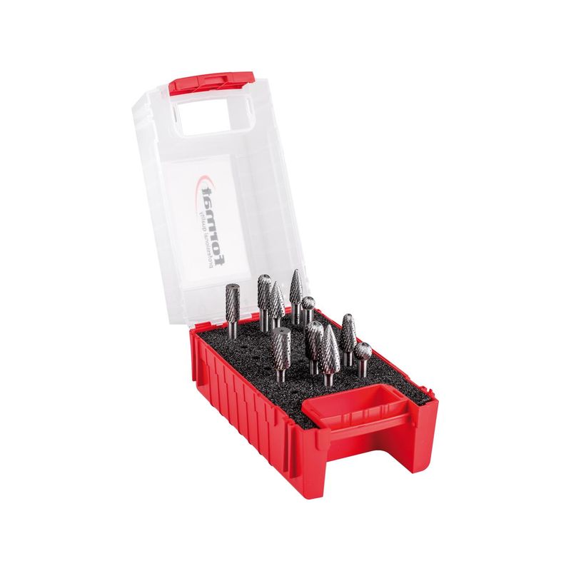 Jgo.fresas con m.        6mm 10pza. FORMAT