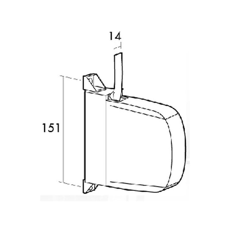RECOGEDOR MINI BLAN/BLANCO C14