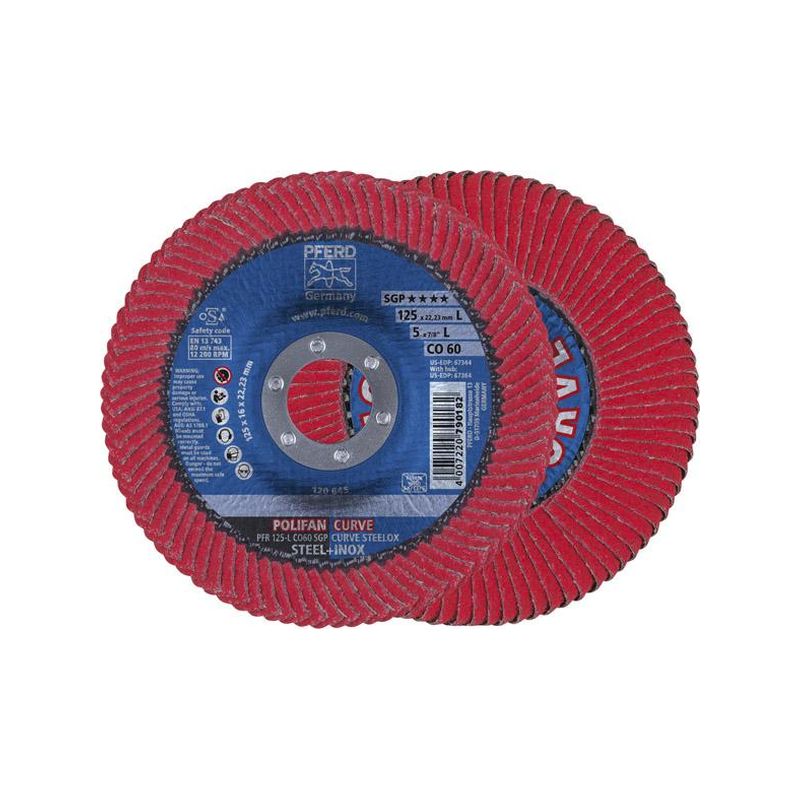Muela abrasiva aban.     CURVE L125mm K 60 CO Pferd