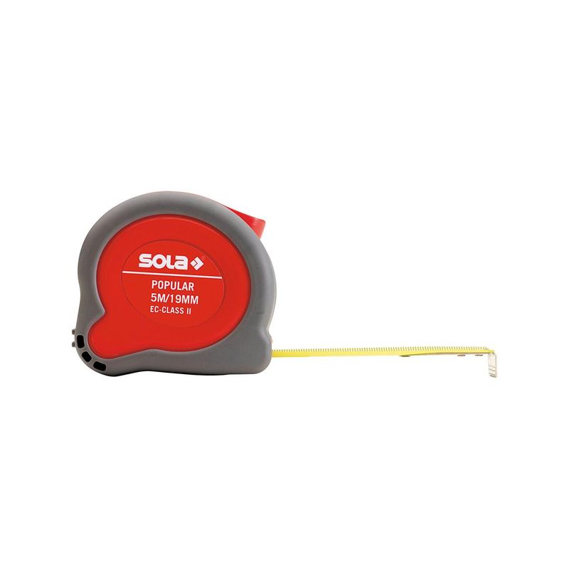 Cinta métrica enrollable Popular 5 mx19mm sola