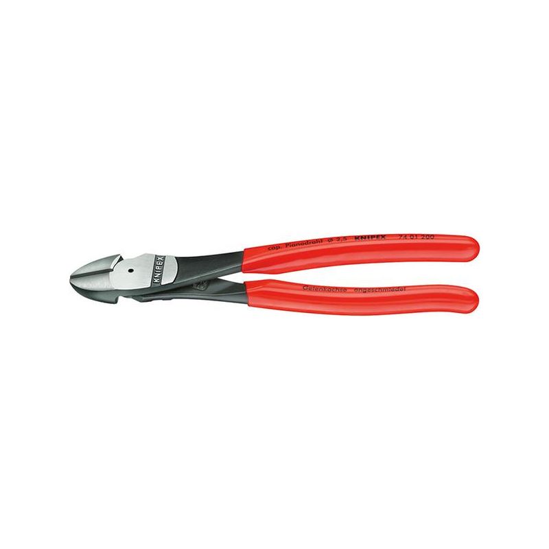 Alicates de corte        diagonal de fuerza N°7401 200 mm Knipex
