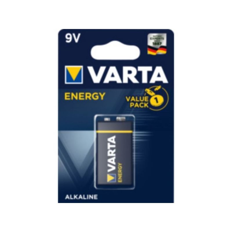 PILA ALCALINA 6LR61 9V ENERGY VARTA                         