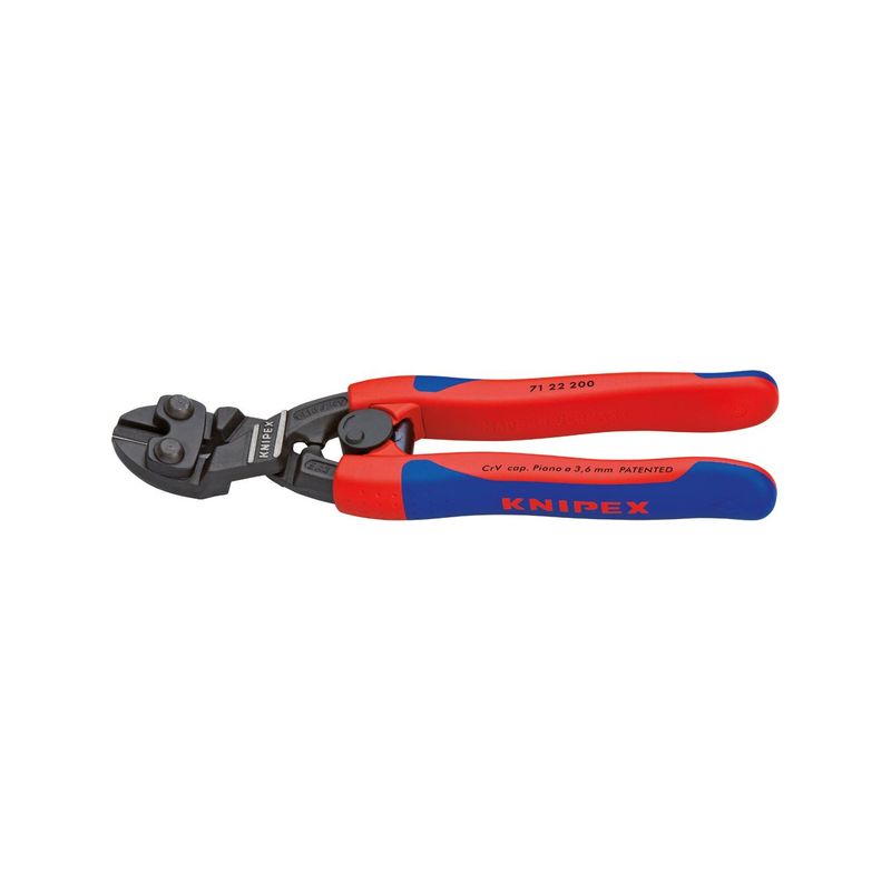 Cortapernos Mini, con    mango de varioscomponentes, 20 grados200 mm Knipex