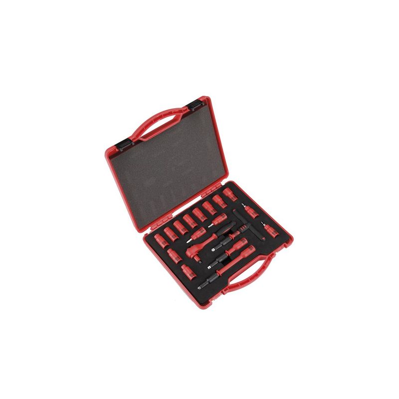 JUEGO LLAVE VASO 1/4" 18 PIEZAS AISLADOS