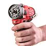 Taladro percutor subcompacto M12 FUEL™ con portabrocas desmontable, 2 velocidades, par máximo 37Nm. Incluye portabrocas metálico 13mm. Se suministra con 2 baterías M12B2 y cargador C12C, en HD-box