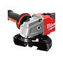 Amoladora angular M18 FUEL™, diámetro del disco 125mm, 8500rpm, AVS, FIXTEC™, protección anti-kickback, interruptor de botón con bloqueo. Incluye guarda adicional para corte. Se suministra en versión cero, sin baterías ni cargador