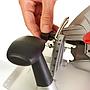 Sierra circular de 2200W, 4500rpm, diámetro del disco 235mm, máxima profundidad de corte 85mm, arranque suave, base de aluminio