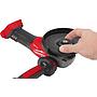 Amoladora angular M18 FUEL™, diámetro del disco 125mm, 8500rpm, AVS, FIXTEC™, protección anti-kickback, interruptor de botón con bloqueo. Incluye guarda adicional para corte. Se suministra en versión cero, sin baterías ni cargador, en HD-box
