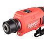 Rectificadora de baja velocidad para neumáticos M12 FUEL™, recepción de cambio rápido 7/16", 2 modos, 0-1200/0-2500rpm, longitud 270mm, máximo diámetro de accesorios de pulido 80mm, máximo diámetro de accesorios de taladrado/escariado 9,5mm. Se suministra en versión cero, sin baterías ni cargador