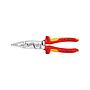 Alicates d instalación p.electrónica cromados VDEKnipex