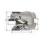 Fresa acoplable 90 gradospara Alu Z3 refrig. int.D80mm para tipo VCGT