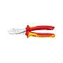 Cortaalambres de fza. VDE TT 200mm con mango de plast. Knipex