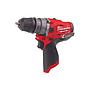 M12FPDX-0 Taladro percutor subcompacto M12 FUEL™ con portabrocas desmontable, 2 velocidades, par máximo 37/44Nm. Incluye portabrocas metálico 13mm. Se suministra en versión cero, sin baterías ni cargador
