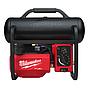 M18FAC-0 Compresor de aire M18 FUEL™, capacidad del depósito 7,6l, presión 9,3bar/135PSI, 68dB(A), peso 14,4kg. Se suministra en versión cero, sin baterías ni cargador