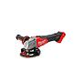 M18FSAG125X-0 Amoladora angular M18 FUEL™, diámetro del disco 125mm, 8500rpm, AVS, FIXTEC™, protección anti-kickback, interruptor de botón con bloqueo. Incluye guarda adicional para corte. Se suministra en versión cero, sin baterías ni cargador