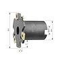 Fresa de disco Z10 con   collar D 100 x 6 mm