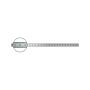 Regla graduada de acero  1000x30mm inox. FORMAT